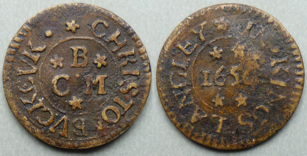 Kings Langley, Christo Buckcuk 1656 farthing